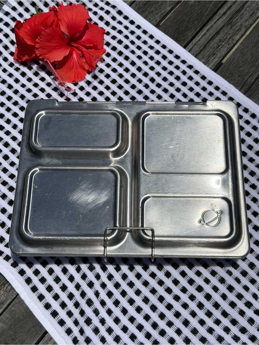 PLANETBOX Launch stainless steel bento box lunch box with small container